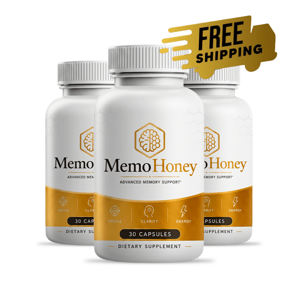 Two MemoHoney bottles — 60 day supply